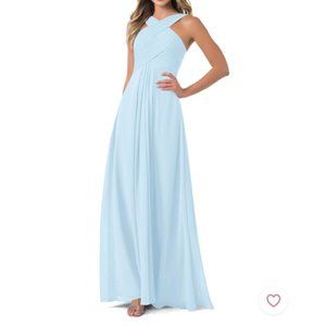 Azazie Kaleigh Bridesmaid Dress in Sky Blue Size A8